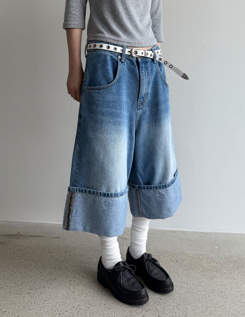 bermuda denim pants
