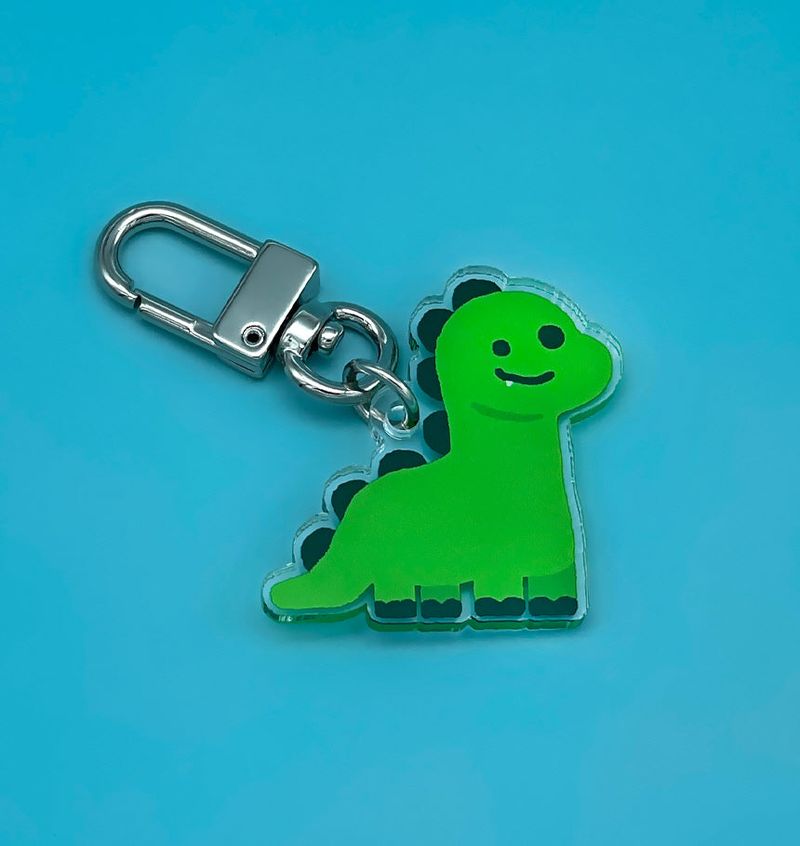 Herbivorous Dinosaur Dino keyring
