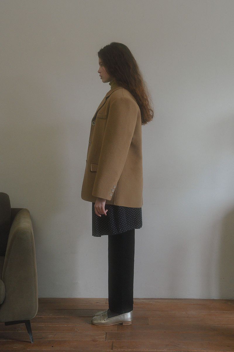 Daddy handmade half coat_camel
