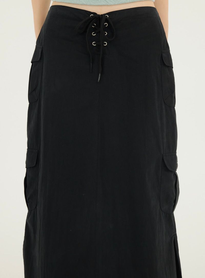 CORSET LONG CARGO LOW SK BLACK