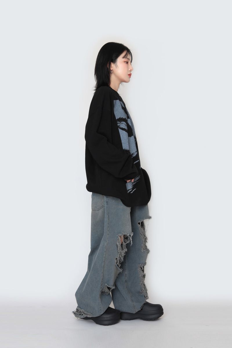 Dirty Vintage Balloon Denim Pants