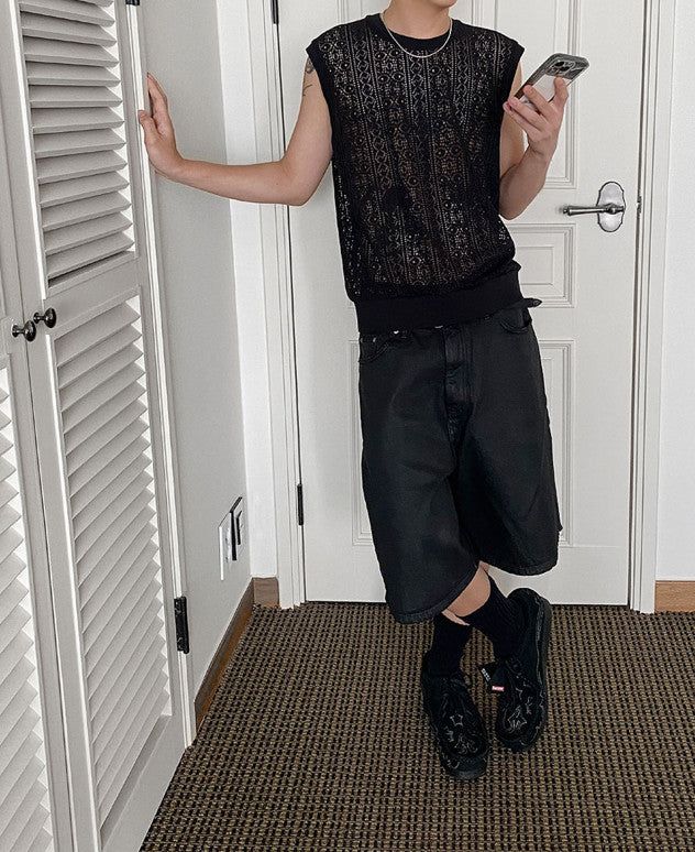 No.0266 pattern NET VEST
