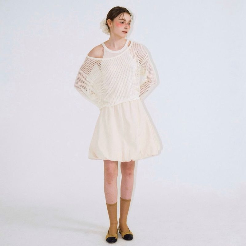 Net Layered Top - 3colors