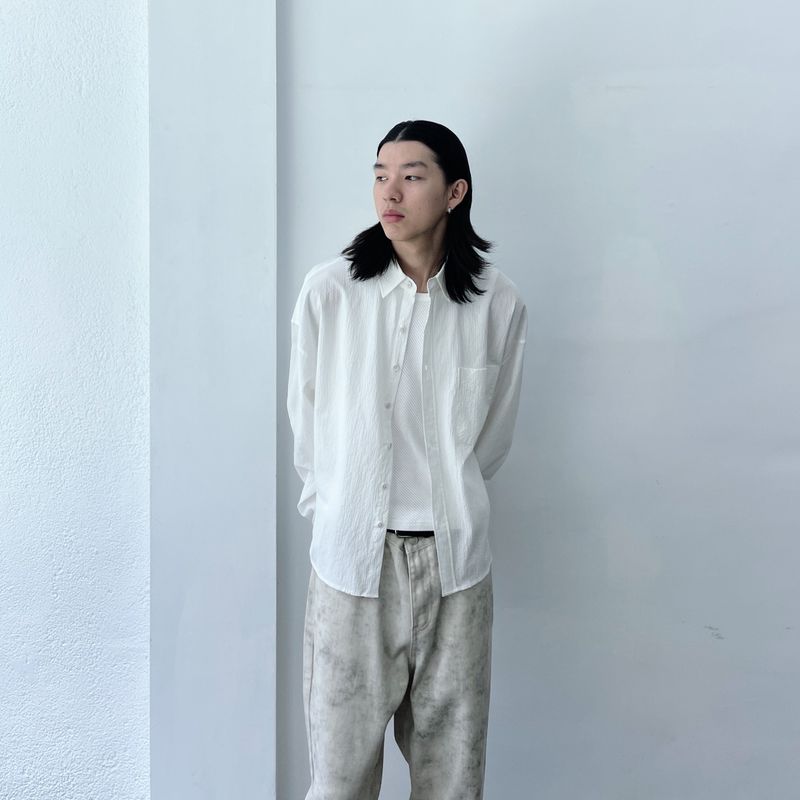 Crinkle Surface Shirt