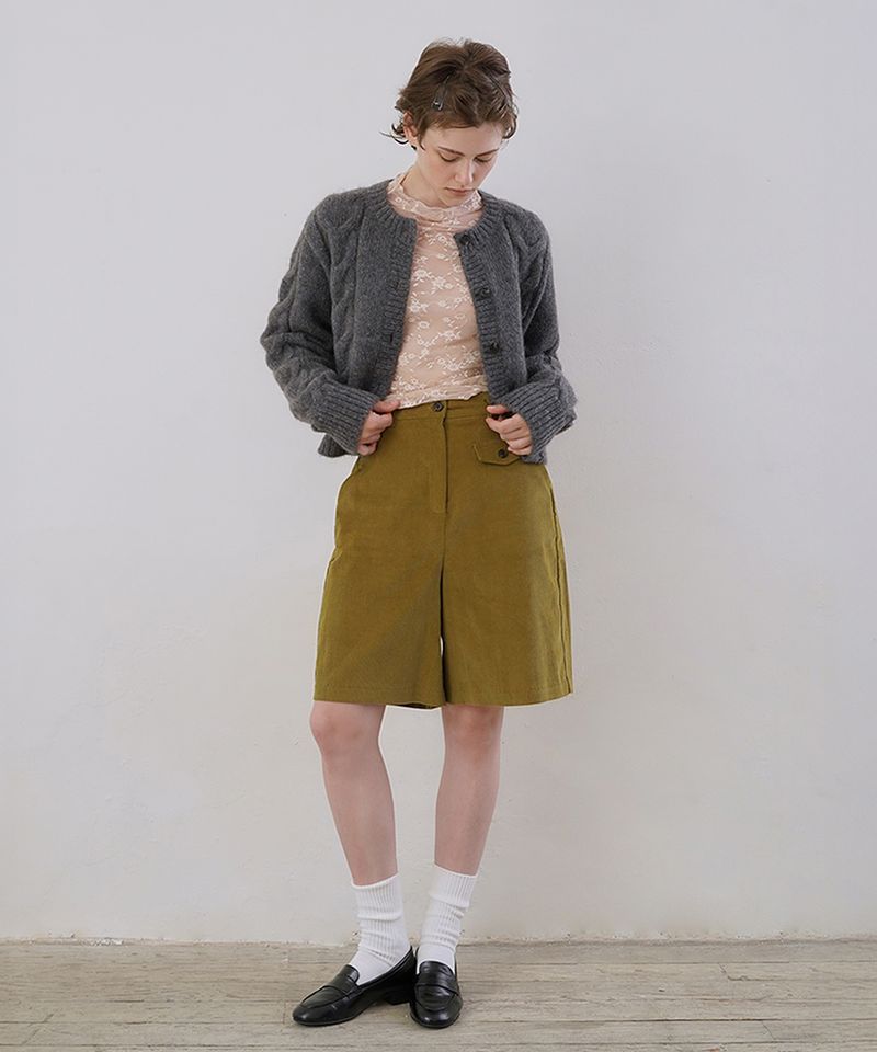 WITHOUTSUMMER（ウィズアウトサマー）の「ヴァーン コーデュロイパンツ オリーブ（パンツ）」