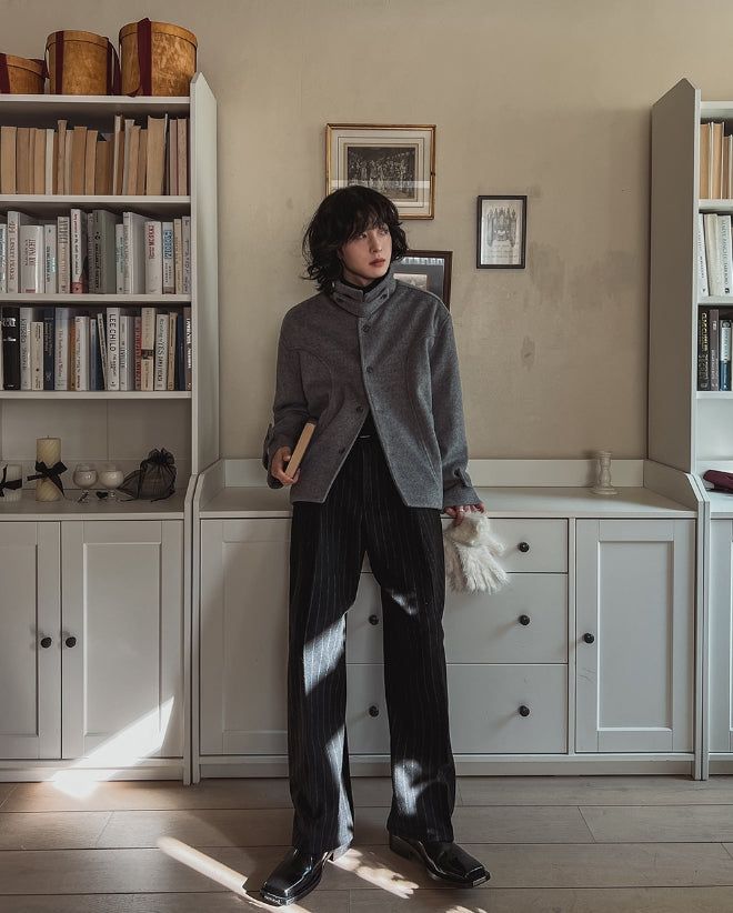 Lumi Mohair Wool Short Coat