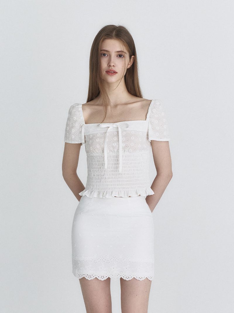 Scarlett mini skirt (Ivory)