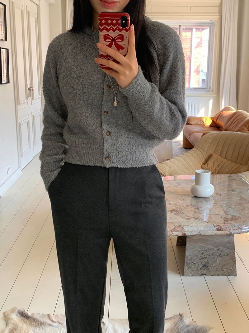 [MADE] [Wool Napping] Winter Warm Long Bootcut Slacks