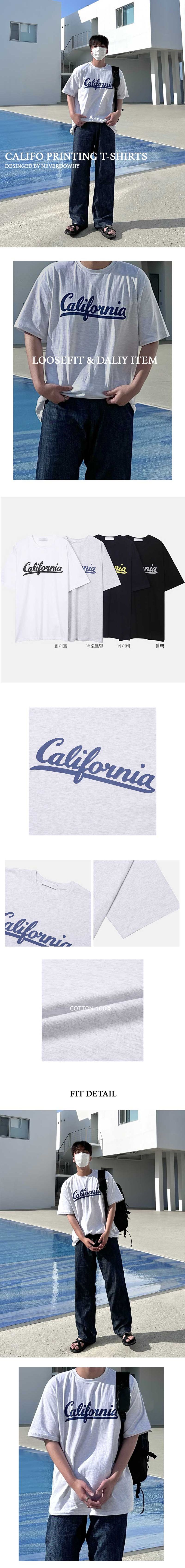 CALI PRINTING LOOSEFIT T-SHIRTS