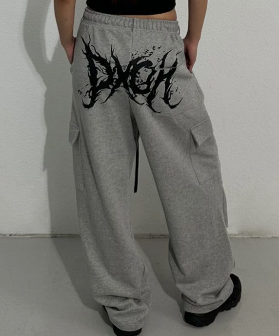 DXOH(ディソエイチ)の「ストリートロゴワイドパンツ(パンツ)」