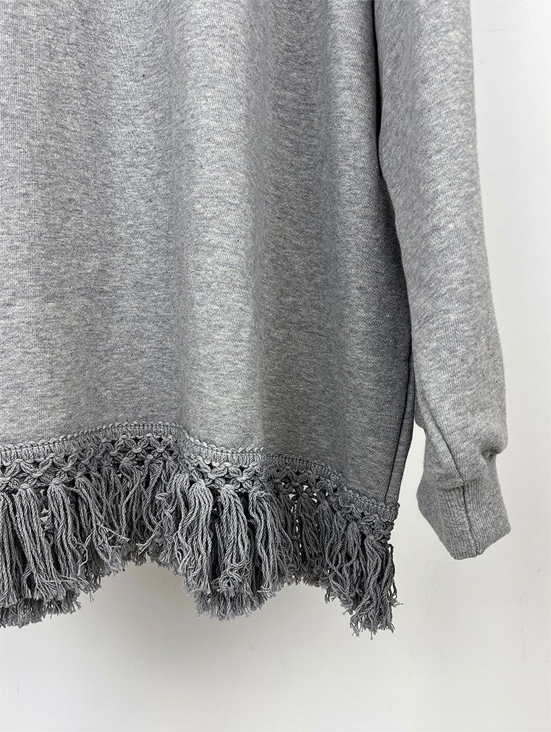 FRINGE TASSEL SWEAT SHIRT (3C)