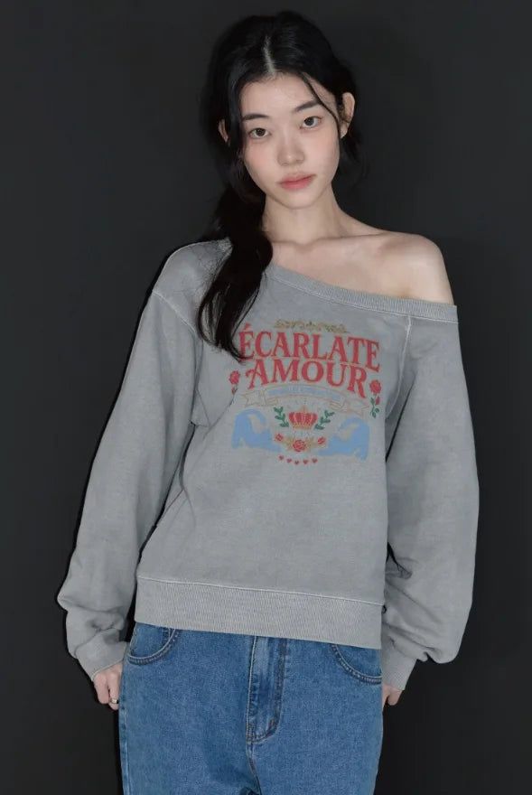 26FW★ Amorcat Pigment Sweatshirt