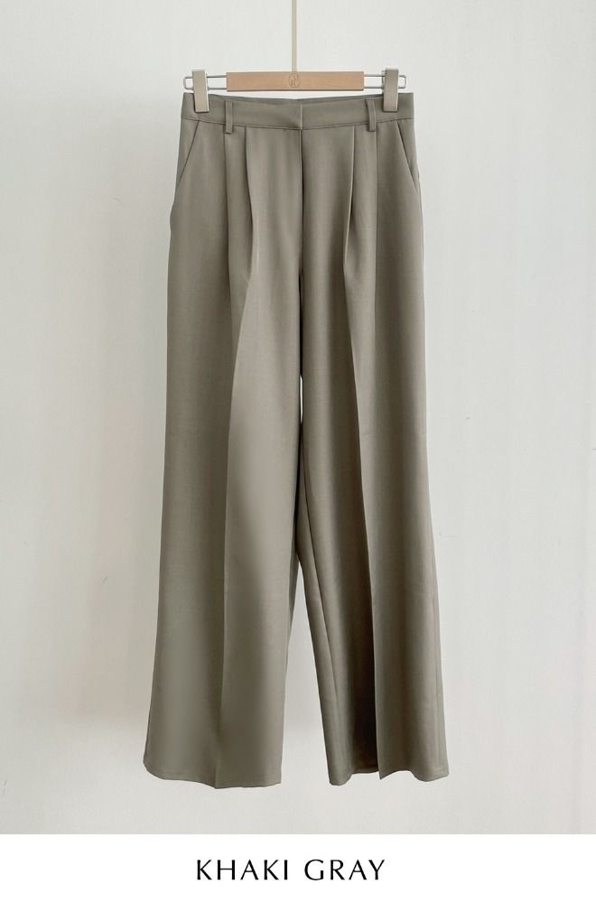 Botel Two Pintuck Wide Slacks