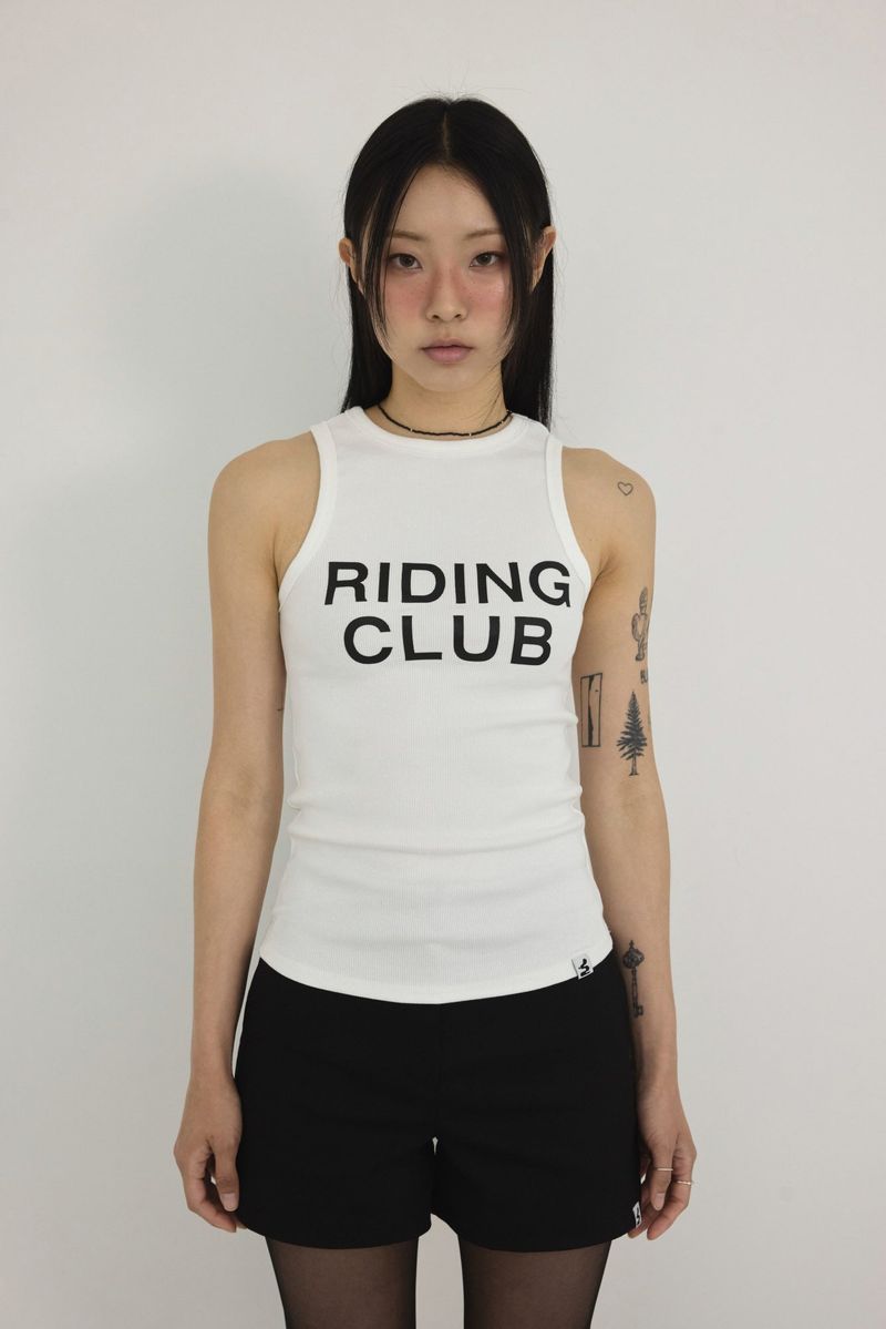 MIYHOO(ミワイフ)の「RIDING CLUB SLEEVELESS ( WHITE )(Tops)」