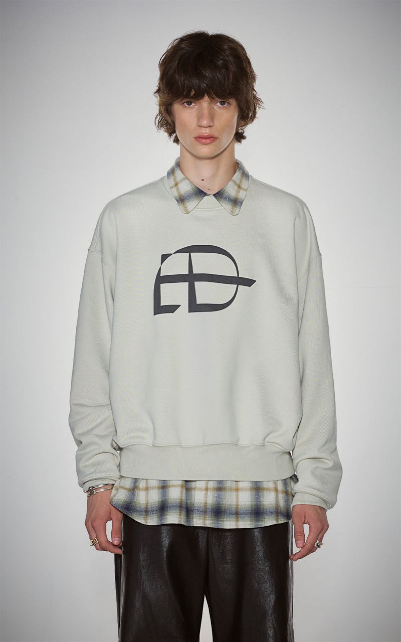 EACH DIFFER(イーチディファー)の「BOLD LOGO SWEATSHIRTS_L.BEIGE(Tops)」
