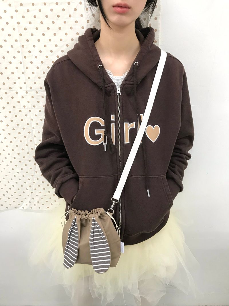 Bunny bag - Beige stripe