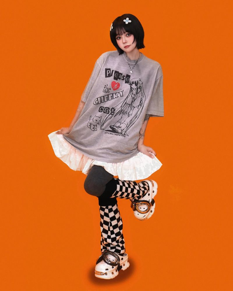 checker-board leg warmer
