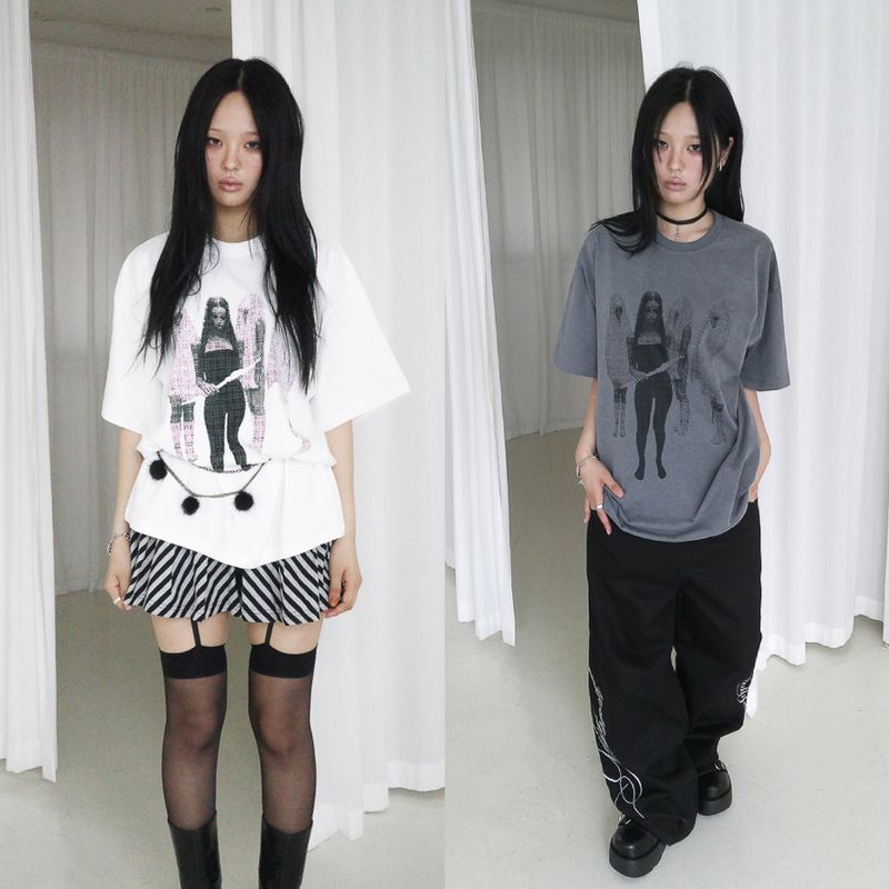 dydoshop（ダイドーショップ）の「COVEN Tシャツ (WHITE / CHARCOAL)（トップス）」