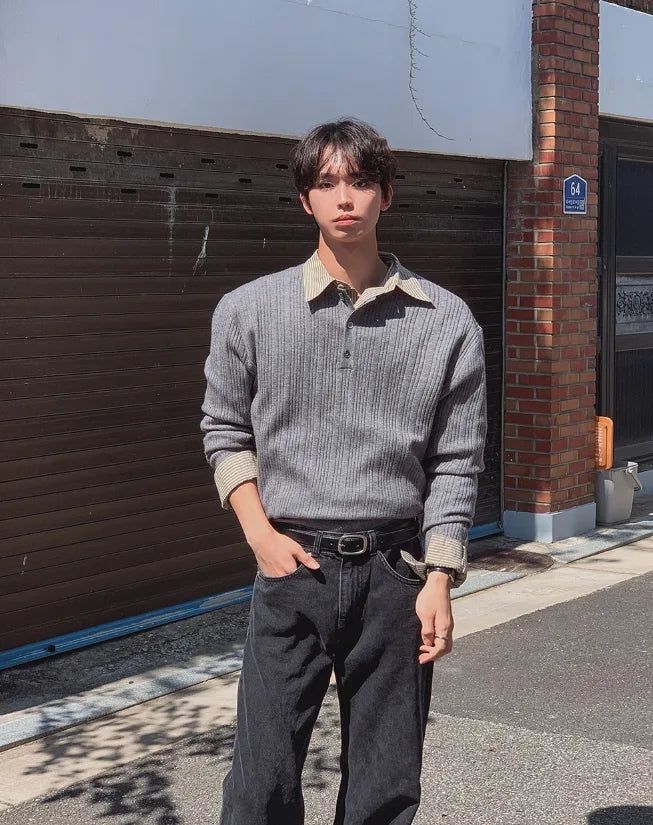Cannon More Henley Neck Knit