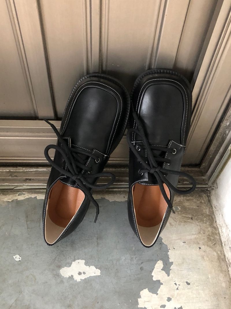 Round Square Loafers