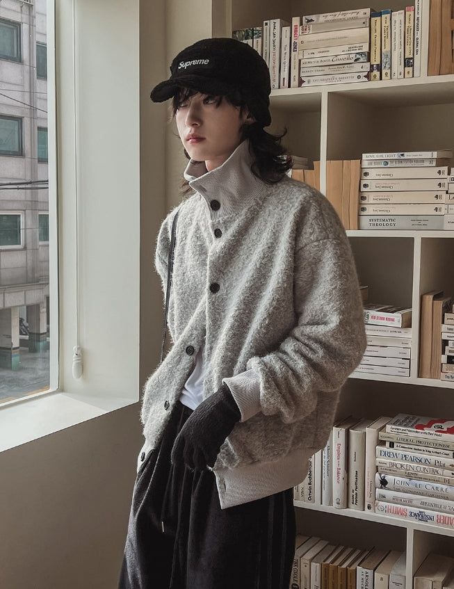 2PLAN（ツープラン）の「Snow hair high neck cardigan（Tops）」