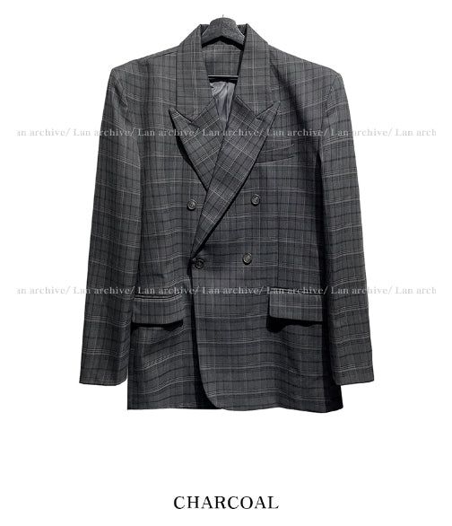 Oakley checked daddy blazer