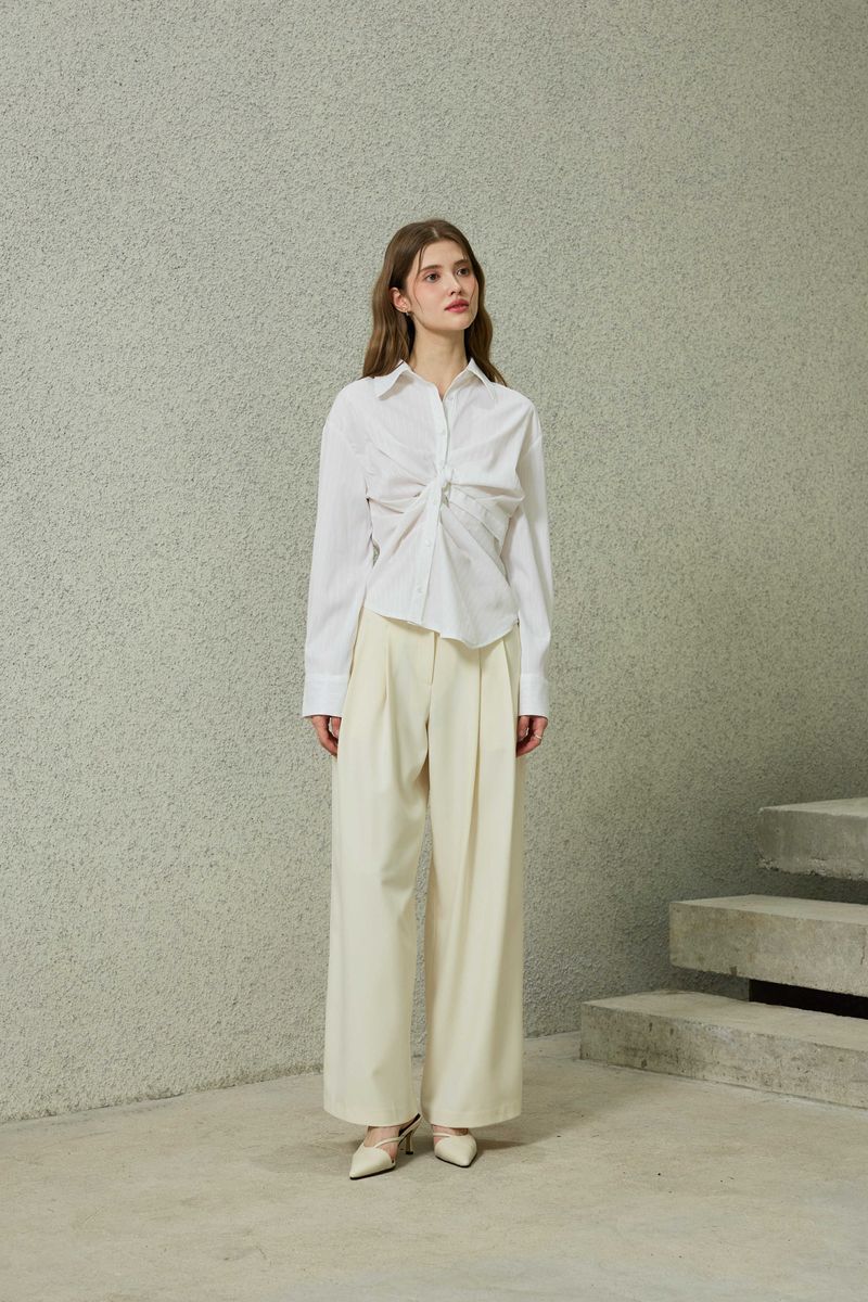 TOMO WIDE SLACKS / IVORY