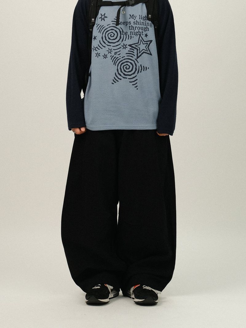 AND Pin-tuck Balloon Pants
