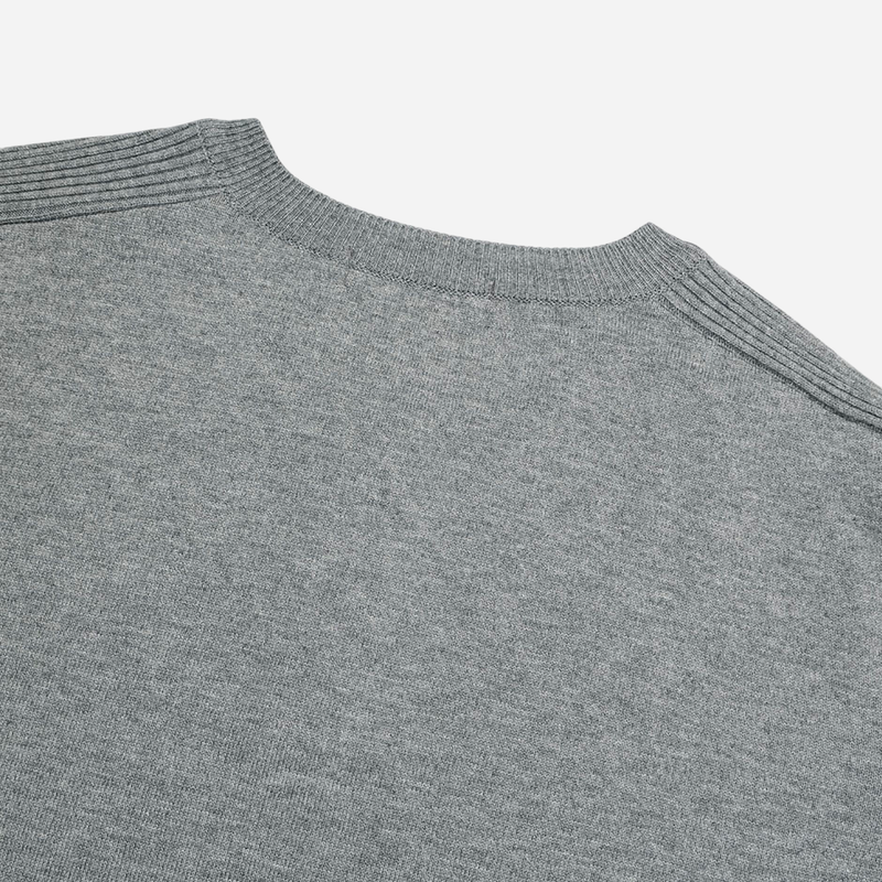 Needle Henley Neck Short Sleeve Knit