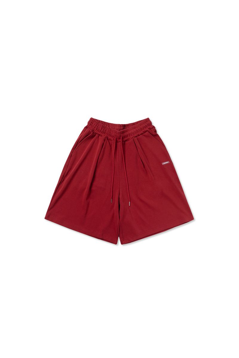 Cozy sweat shorts_red