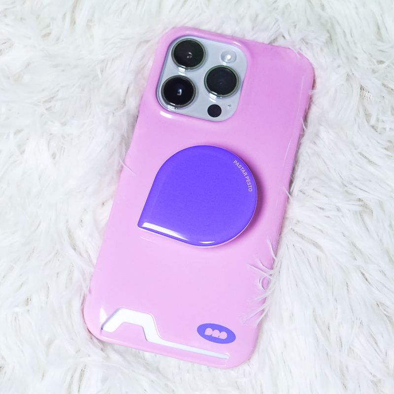 【MADE】Card Pocket glossy hard Phone case(2 colors)