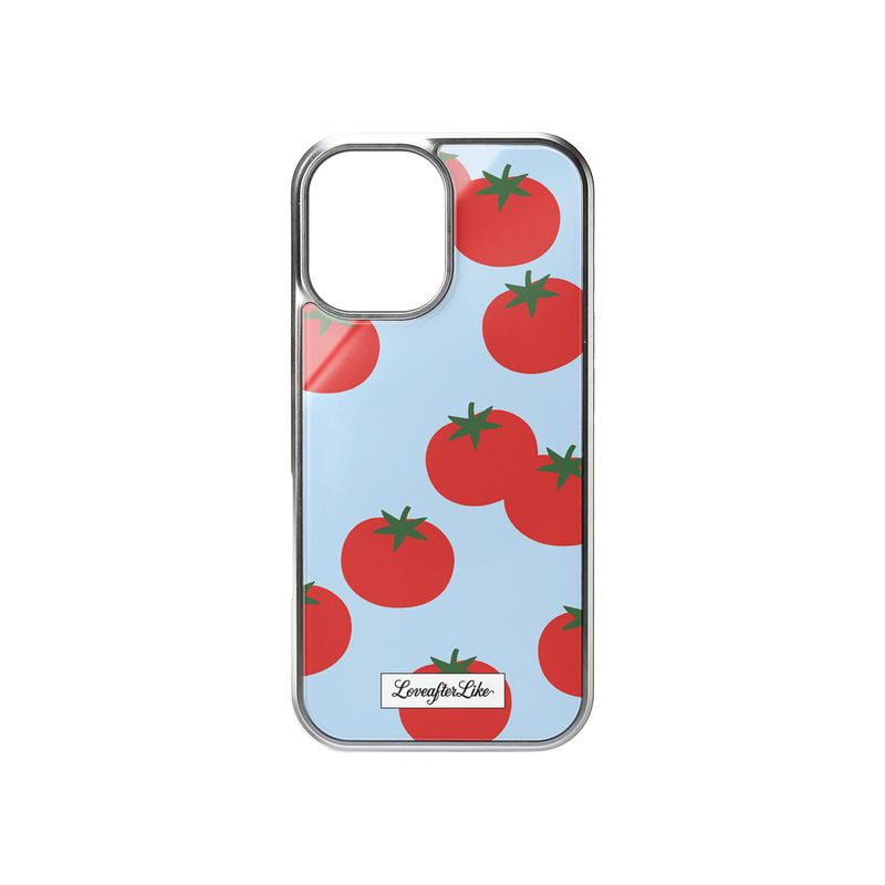 [MADE]little tomato Standard Glass phonecase WHITE, BLUE