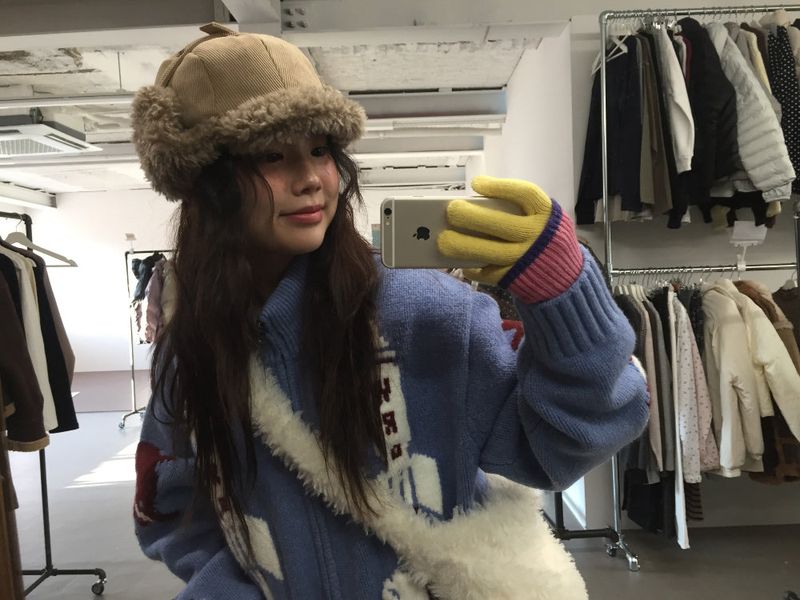 Reversible Boucle Trapper Hat (2 Colors)