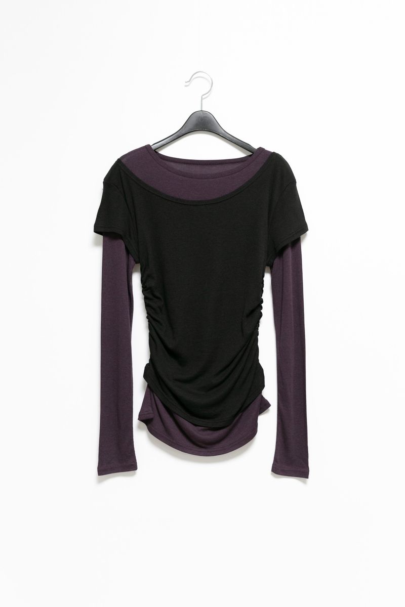 tencel color layered top(4colors)