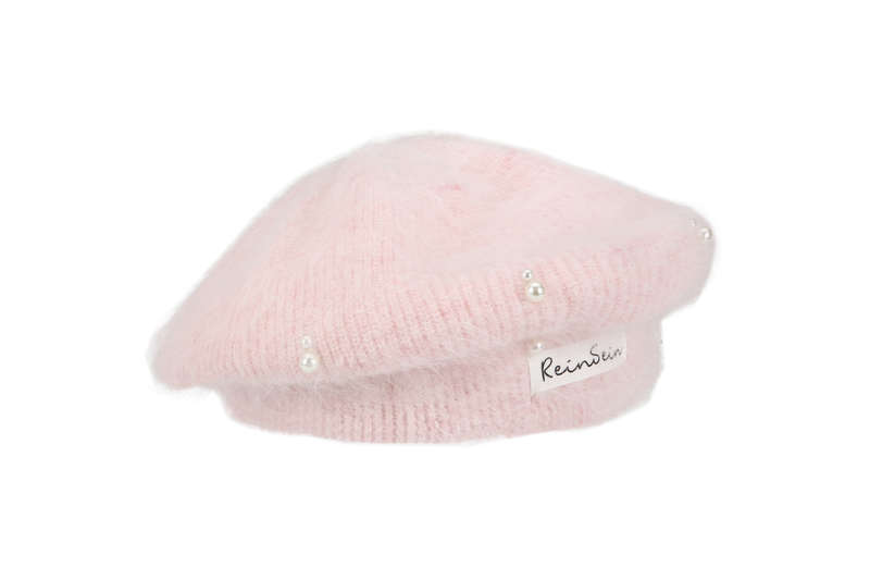 Pearl angora beret