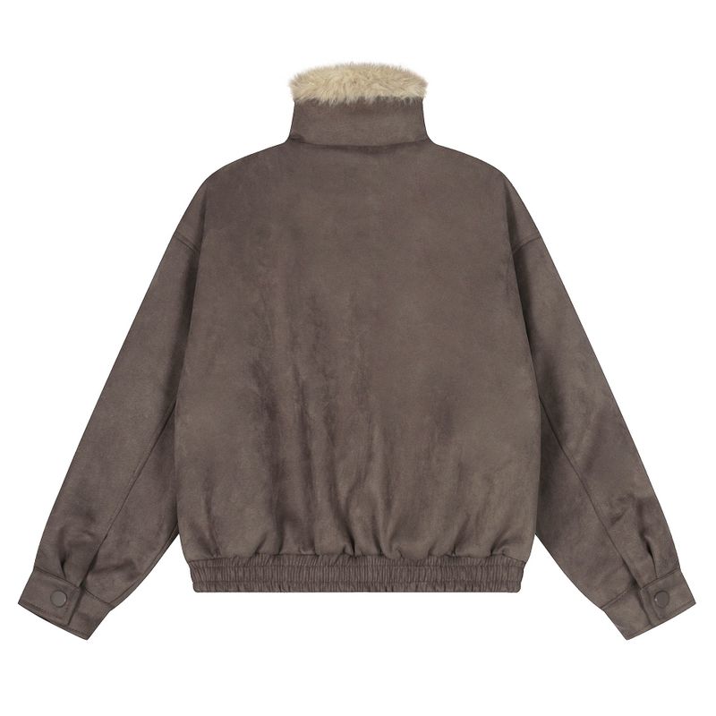 Bram Fur Trim Suede Jumper