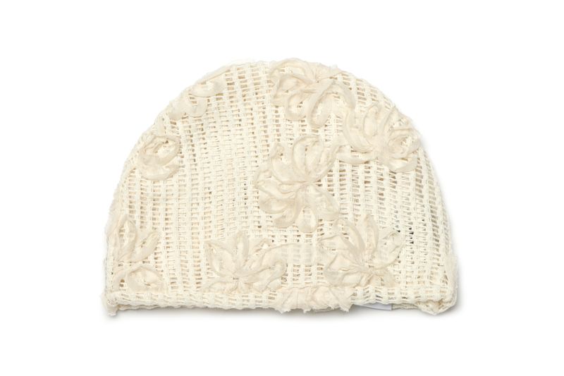 ROSA KNIT BEANIE IN IVORY