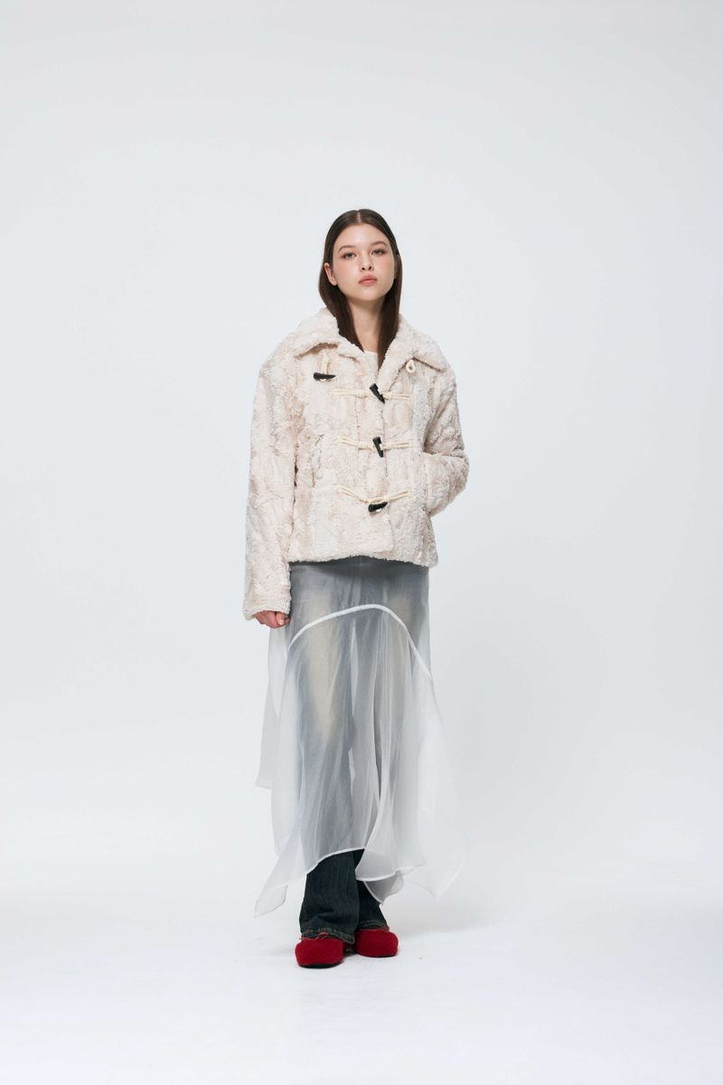 COZY FUR JACKET / BEIGE