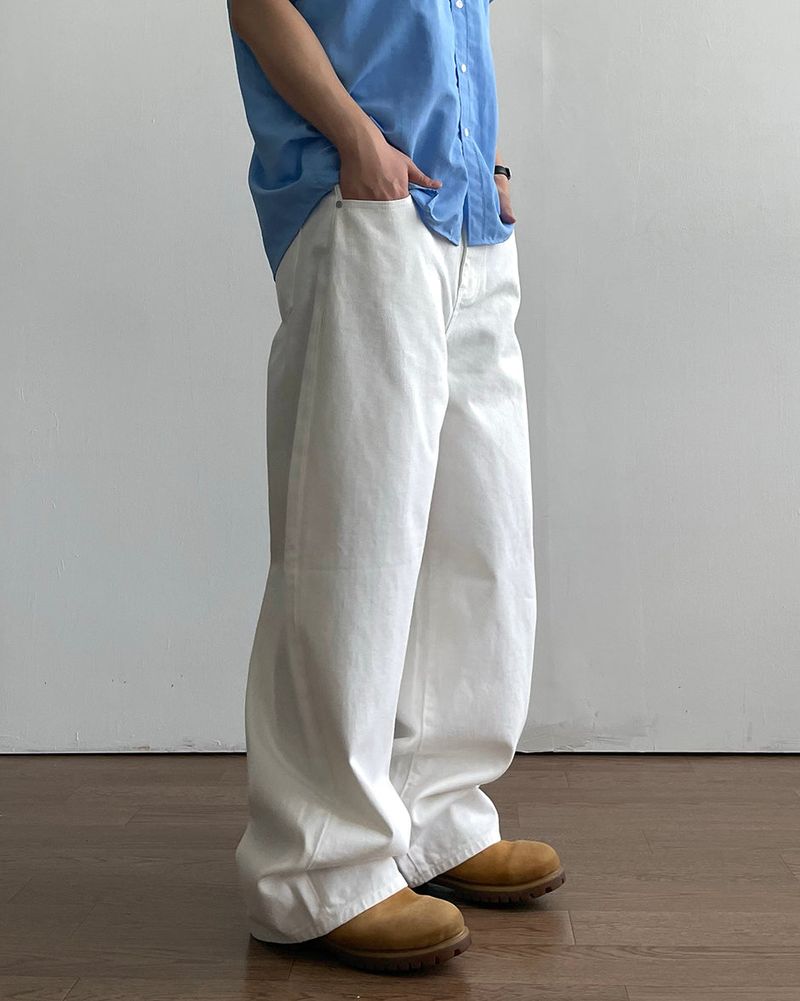 Wis White Denim Pants