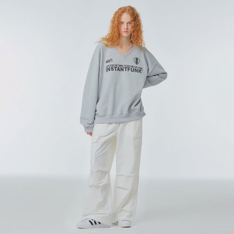 Parachute wide-leg cargo trousers