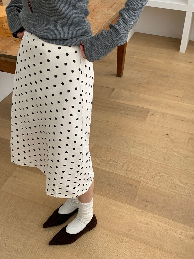 [MADE] Polyton Dot Skirt