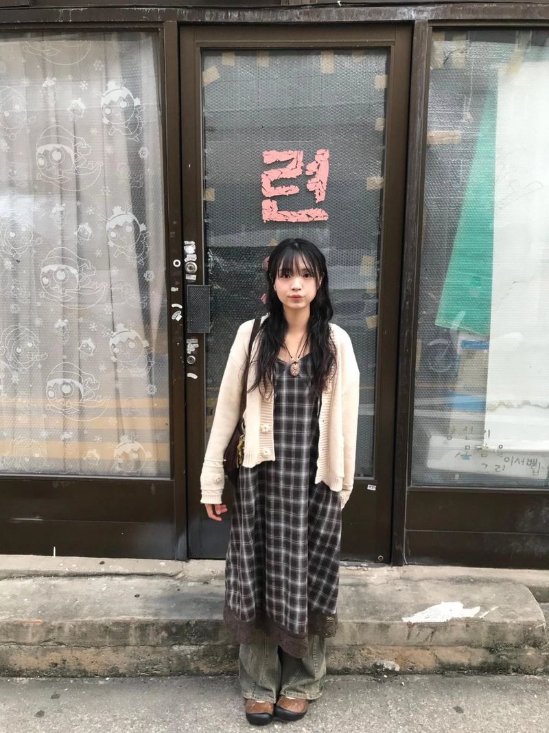 da flower knit cardigan