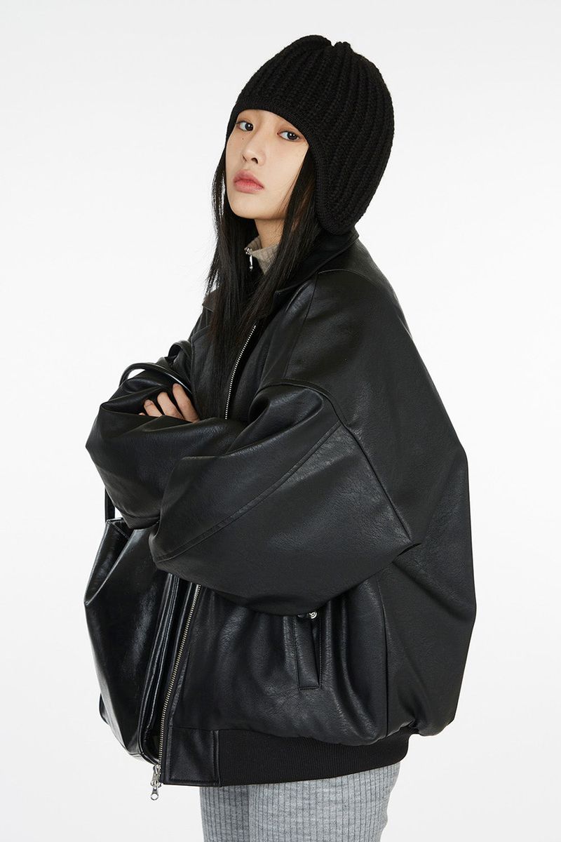 Raucohouse（ラウコハウス）の「Winter crack eco leather jumper（Jackets/Outerwear）」