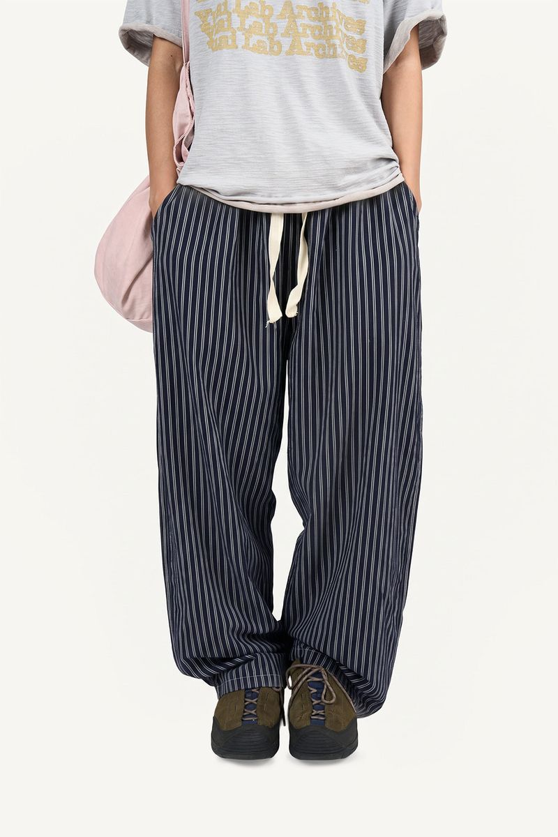 Sun stripe banding pants