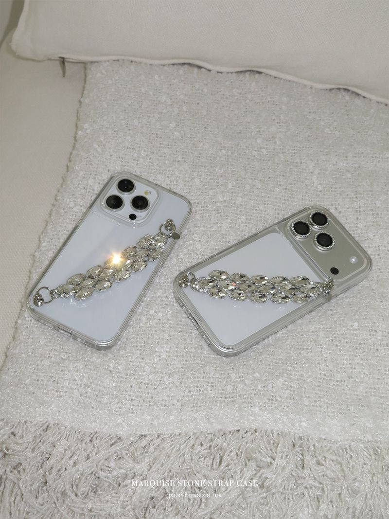 Marquise stone strap case
