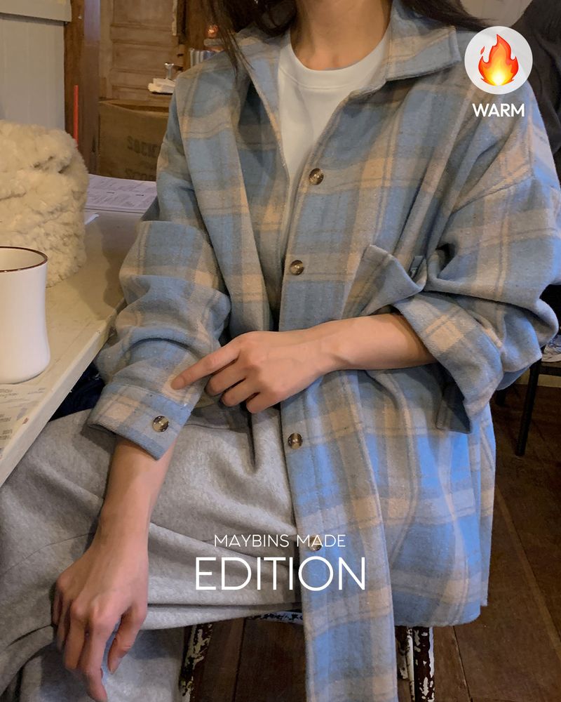 [MADE] Nif Napping Checkered Oversized Fit Shirt