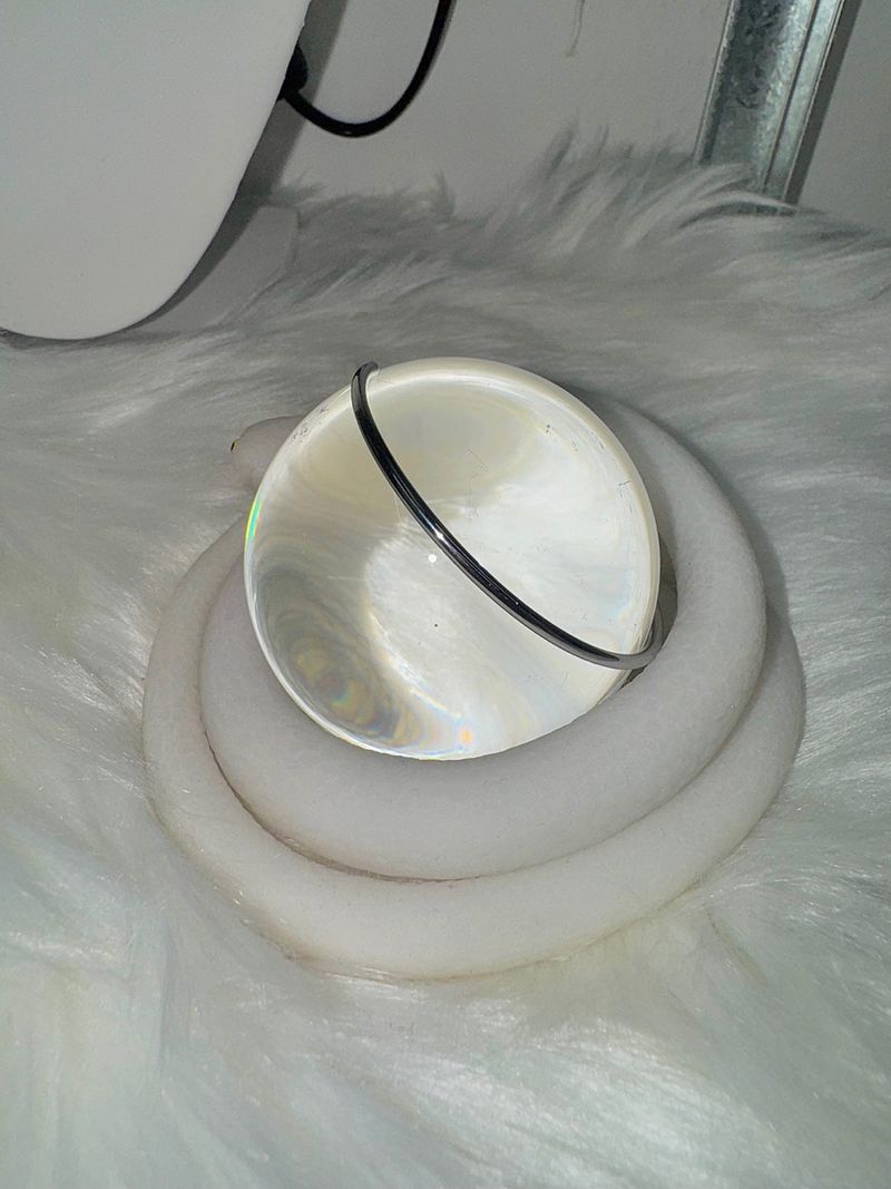 Silver minimal bangle bracelet