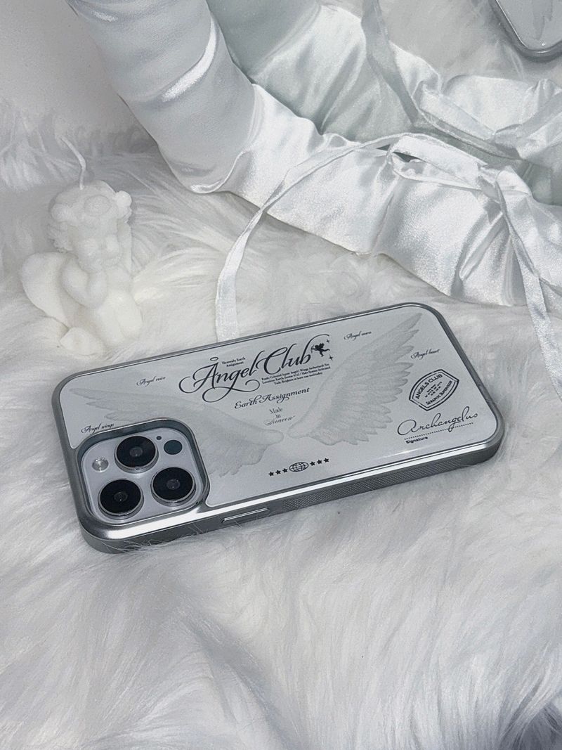 Angel Club Wing Bumper Case Silver