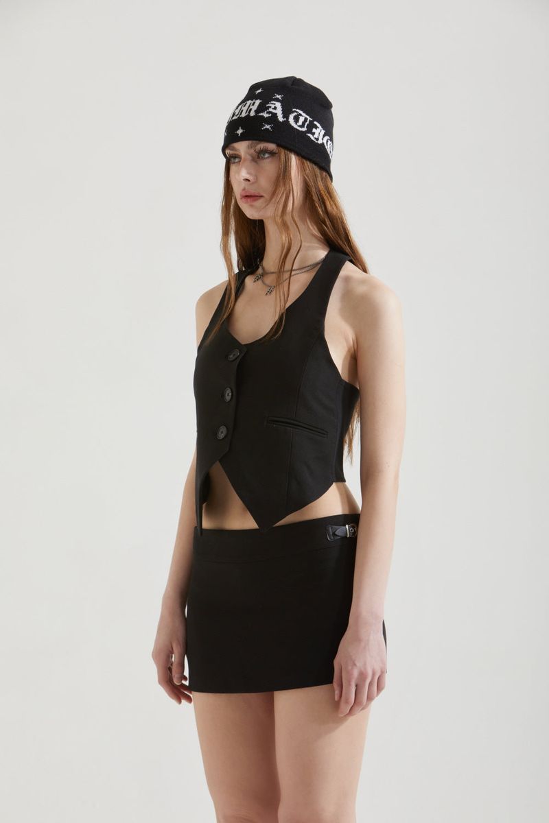 STRAP MINI SKIRT