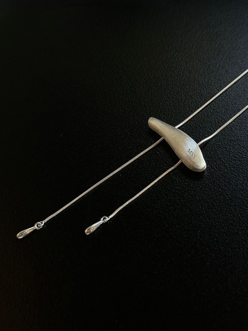 [925silver] Nars string necklace